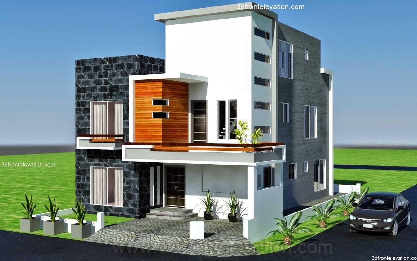 10 Marla ,modern architecture house plan-Corner Plot- DESIGN IN LAHORE …