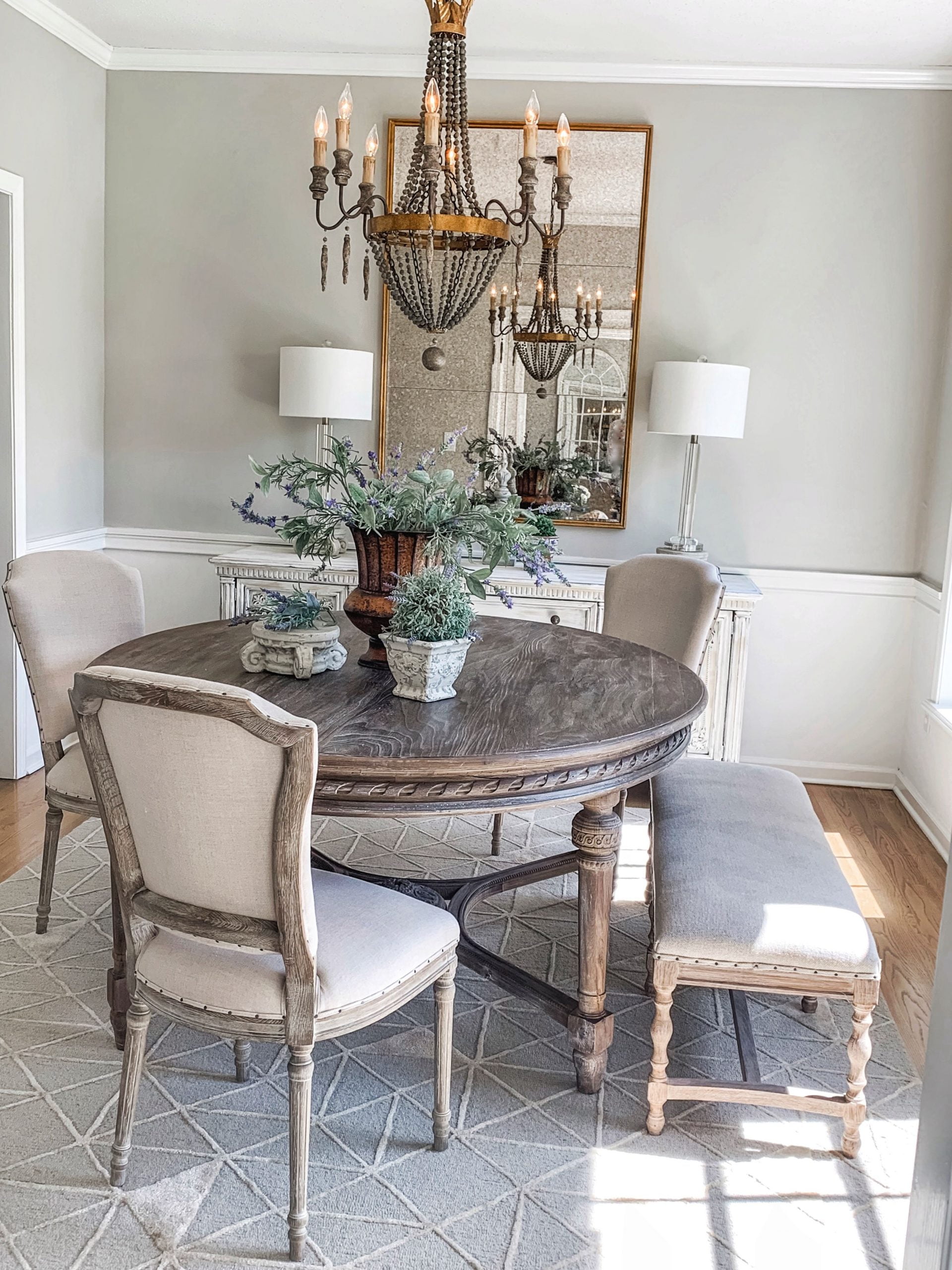 French Country Dining Room Reveal with Blogger Pamela Dyer