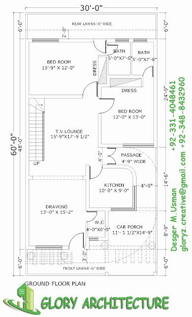 60 X 30 House Plans New 30 60 House Plan Elevation 3d View Drawings Pakistan Feeta Blog