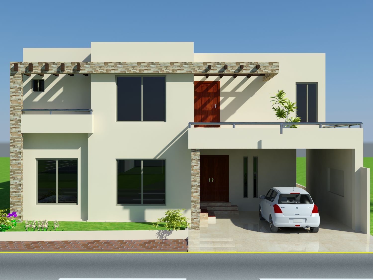 Exterior House Design- Front Elevation