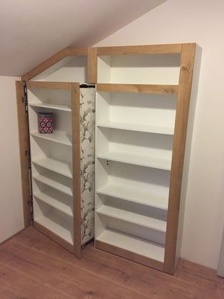 Hidden Room, Bookcase Door, Secret Room, Hidden Door, Safe Room, Hidden Bookshelf Door, Panic Room, Hiding Place: 5 Steps (with Pictures)