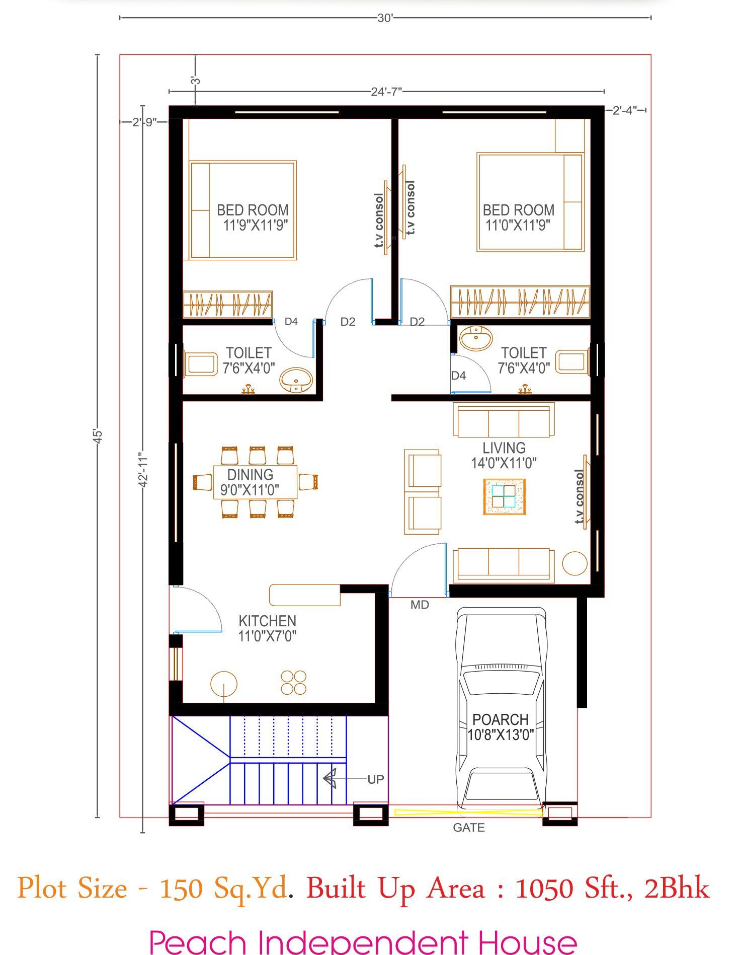 Luxury Plan Of 2bhk House (7) Meaning