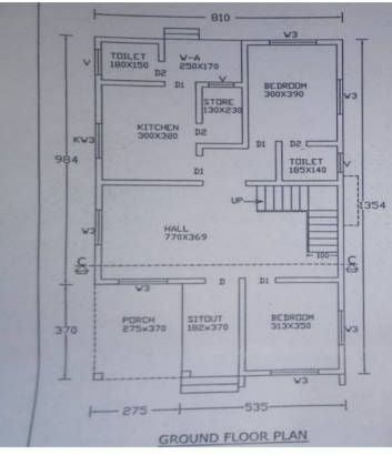 4 Bedroom Home for 35 Lakhs with 2165Sqft for 5 Cent Plot with Free Plan – Free Kerala Home Plans