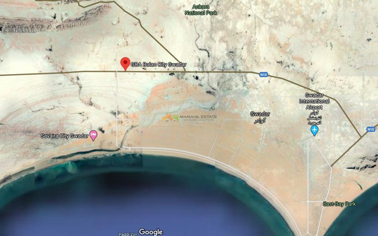 GDA Bolan City Gwadar Location Map