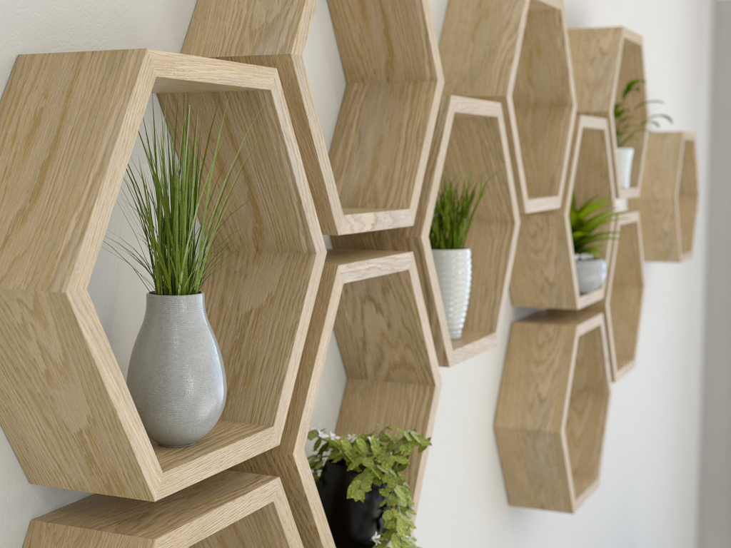 Hexagonal Shelves