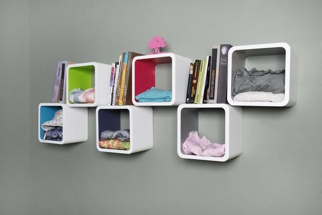 Cubic Display Shelf with Round Corners