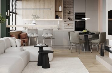 1-Bed-Apartments-With-Earthy-Brown-Green-Accent-Decor 1-Bed-Apartments-With-Earthy-Brown-Green-Accent-Decor