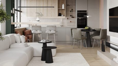 1-Bed-Apartments-With-Earthy-Brown-Green-Accent-Decor 1-Bed-Apartments-With-Earthy-Brown-Green-Accent-Decor
