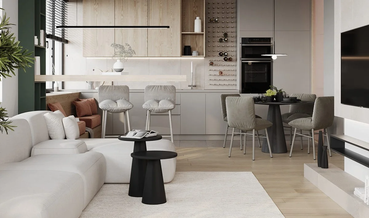 1-Bed-Apartments-With-Earthy-Brown-Green-Accent-Decor