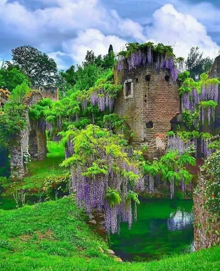 The Garden Of Nymph Is A Landscape Garden In The Territory Of Cisterna Di Latina, In The Latin Province, Central Italy