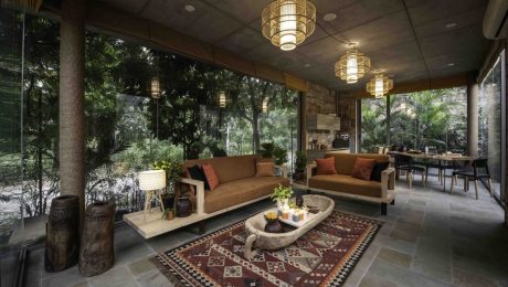 Single-Story-Modern-Rustic-Home-In-India Single-Story-Modern-Rustic-Home-In-India