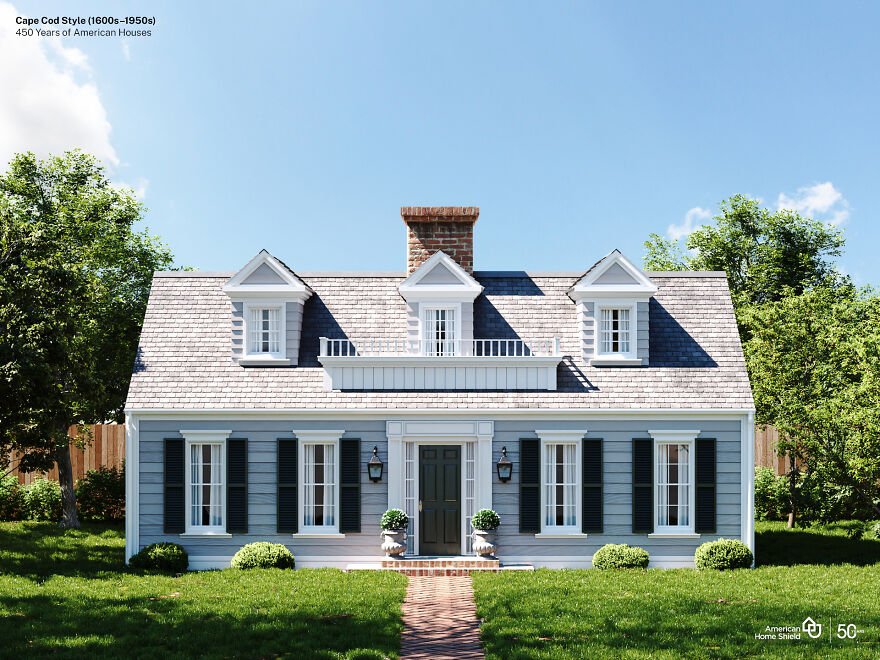 Designers Visualize The Same American House In 10 Different Styles From The Last Five Centuries