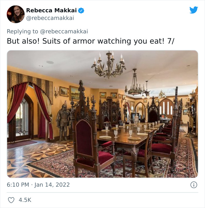 Woman On Twitter Shows Major Interior Design Flaws Of This Castle That Costs $60M