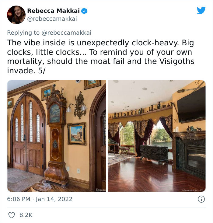 Woman On Twitter Shows Major Interior Design Flaws Of This Castle That Costs $60M