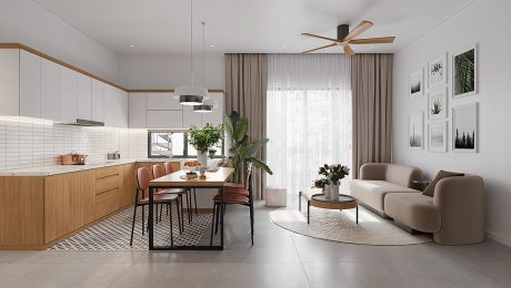 Forming-Serene-Living-Spaces-With-Natural-Wood-Indoor-Plants