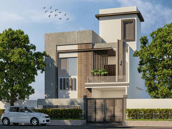 Sleek Design for 5 Marla Corner House in Pakistan
