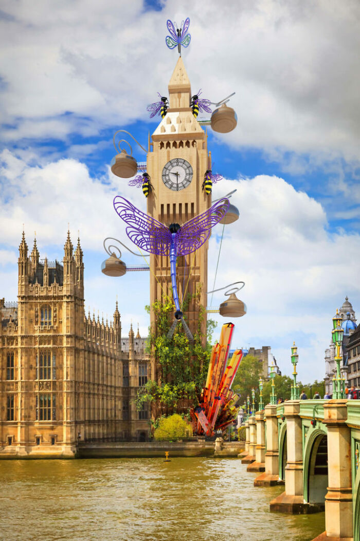 Designers portrayed what these 4 famous London landmarks would look like if they were built on children's drawings.