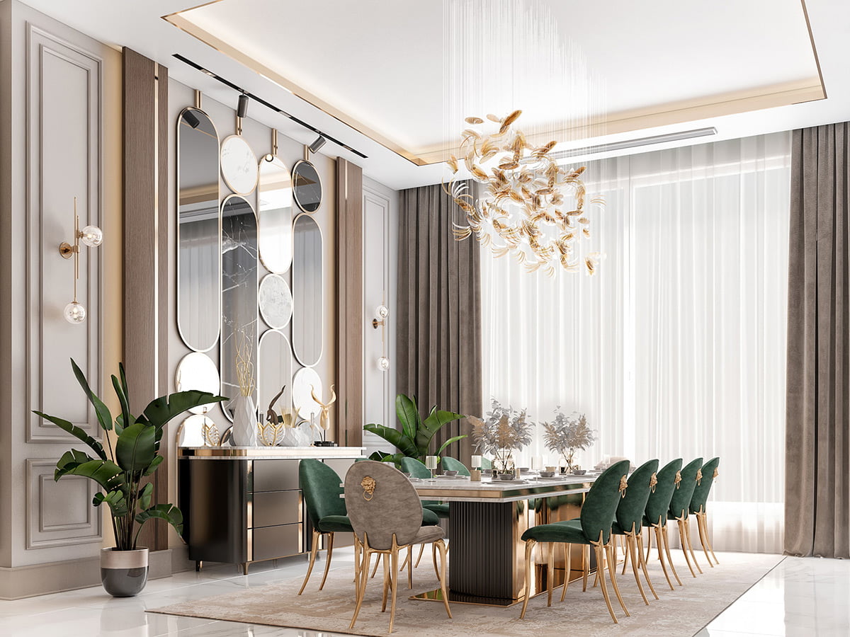 elegant modern classy dining room