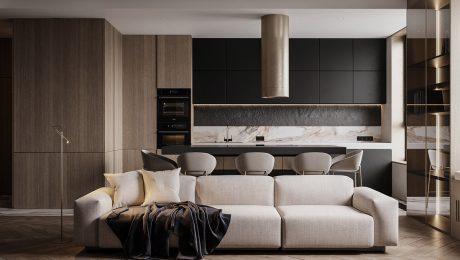 Intense-Black-Greige-And-Gold-Home-Interior
