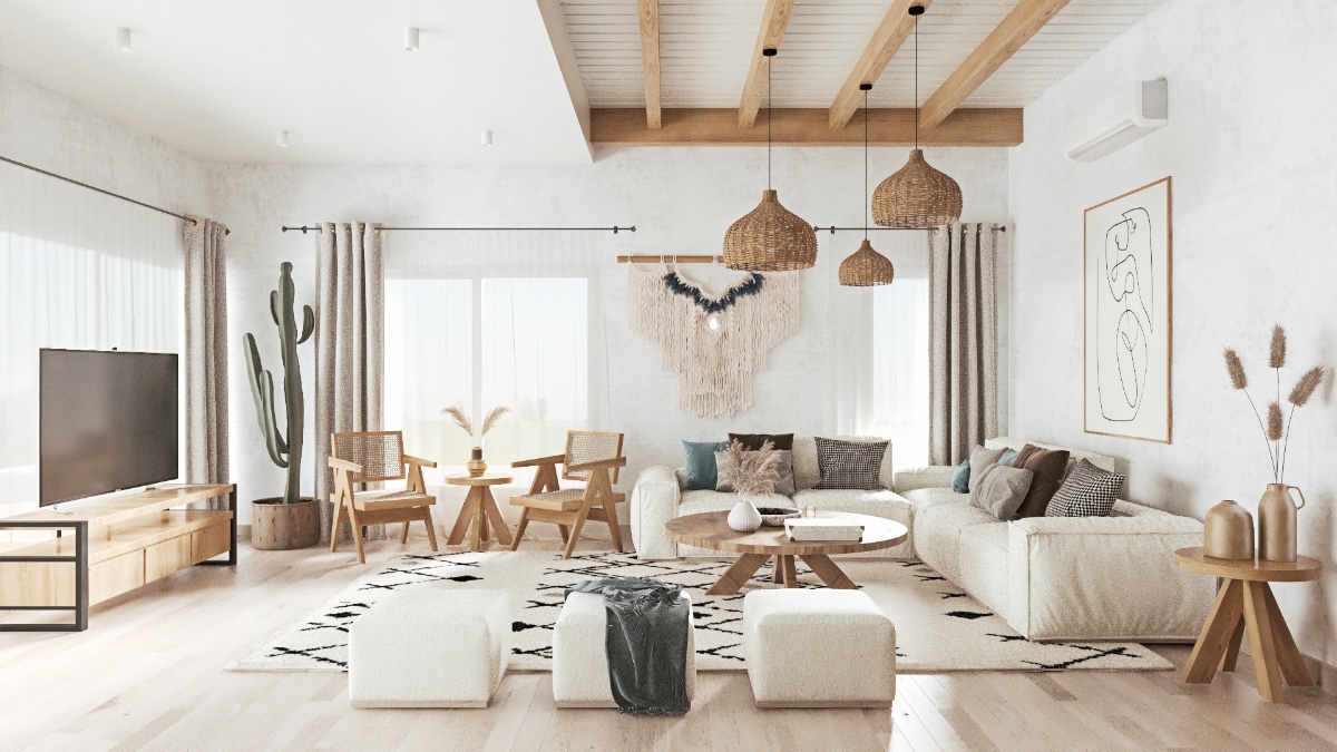 Minimalist boho shop living room ideas