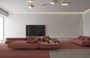 Minimalist-Interior-With-Red-Accent-Decor-Includes-Floor-Plan Minimalist-Interior-With-Red-Accent-Decor-Includes-Floor-Plan