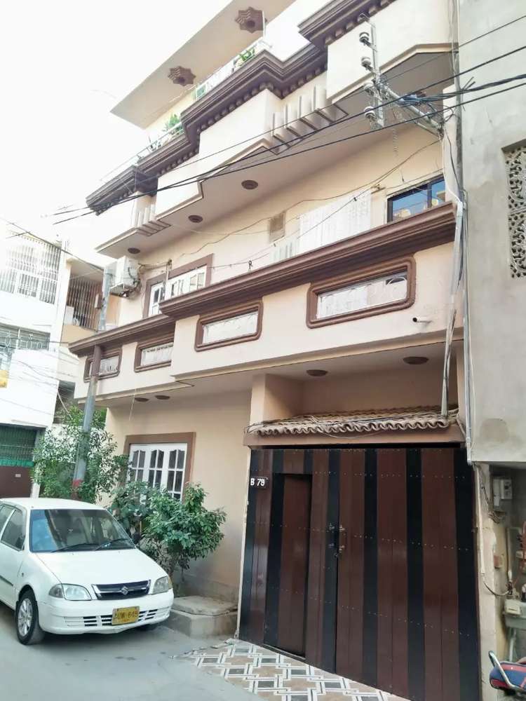 Ground plus 2 + renovated roof corner bungalow in defence view phase 1