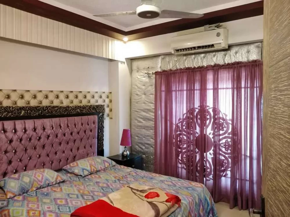 GROUND RESIDENTIAL FURNISH TWO BEDROOMS FLAT FOR RENT IN BAHRIA ph 1
